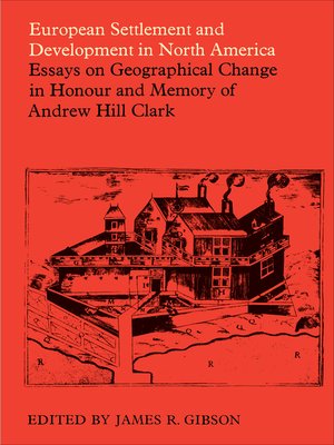 cover image of European Settlement and Development in North America
